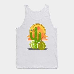 Dude Ranch! Cactus Sunset Tank Top